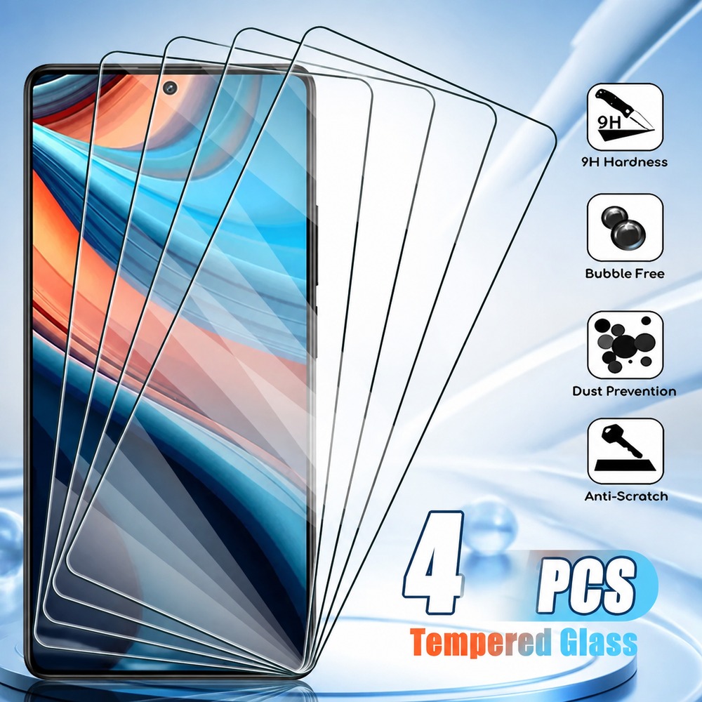 Realme C67 - 4PCS Tempered Glass For Realme C12
