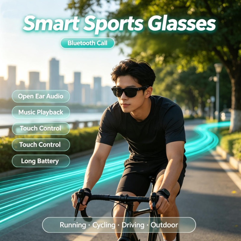 Smart Sports Glasses Open Ear  - đánh giá và giá Smart Glasses Lens